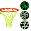 Nightlight Basketball Net Replacement Nylon Glowing Basketball Hoop Rim Net Standard Size Glowing Basketball Net