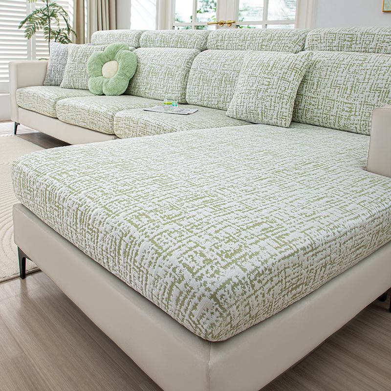 Жаккардовый чехол на подушку сиденья дивана, эластичные мягкие чехлы для мебели для гостиной, защитный чехол для дивана, пылезащитный, съемный