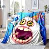 My Singing Monsters Playground Theme Printed Blanket - Perfect for Couch, Bed, Travel & Outdoor Use | Machine Washable, Cozy & Durable.