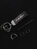 Car Stickers For Alfa Romeo Carbon fiber Car Key Chain Leather Keychain Ring For Alfa Romeo Giulia Stelvio Giulietta 156 159 147