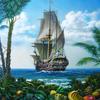 DIY 5D алмазная живопись полный круглый живописный парусник вышивка Алмазная мозаика картина из страз Прямая поставка Декор подарок