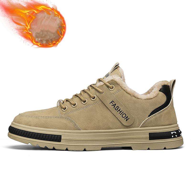 Зимние мужские толстые и мягкие теплые и модные низкие хлопковые туфли повседневные хлопковые туфли рабочая защитная обувь