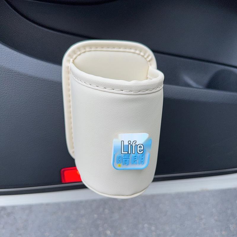Car Seat & Door Cup Holder: Fixed Backrest Storage & Side-Mounted Drink Holder