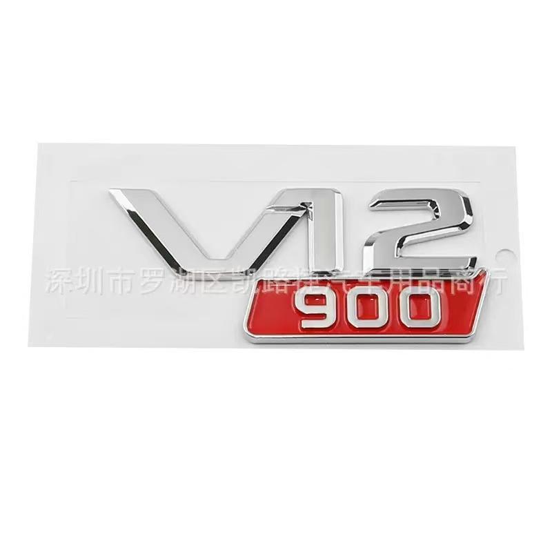 ABS Car Rear Trunk Badge Sticker Body Side Emblem for V12 700 800 850 900 W213 W210 W207 W205 CLK CLA GLC GLS ML