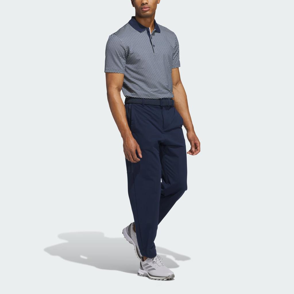 Adidas Гольф Повседневная Спортивная Футболка-поло с коротким рукавом Мужские топы Темно-синий JH1344