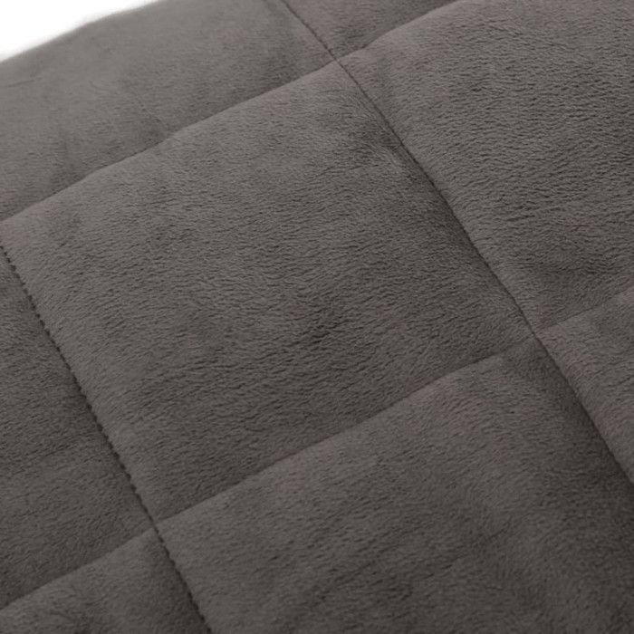 VidaXL Weighted Blanket Grey 150x200 Cm 7 Kg Fabric 350774