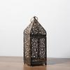 Metal Candle Lantern, Retro Hollow Moroccan Lantern Holder, Suitable for Home Decoration, Rustic Retro Farmhouse Wall Decoration, Candle Free