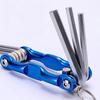 2025 Портативный складной шестигранный ключ Allen Set Metal Метрическая система Torx Шестигранный гаечный ключ Отвертка Шестигранный ключ Высококачественный ручной инструмент