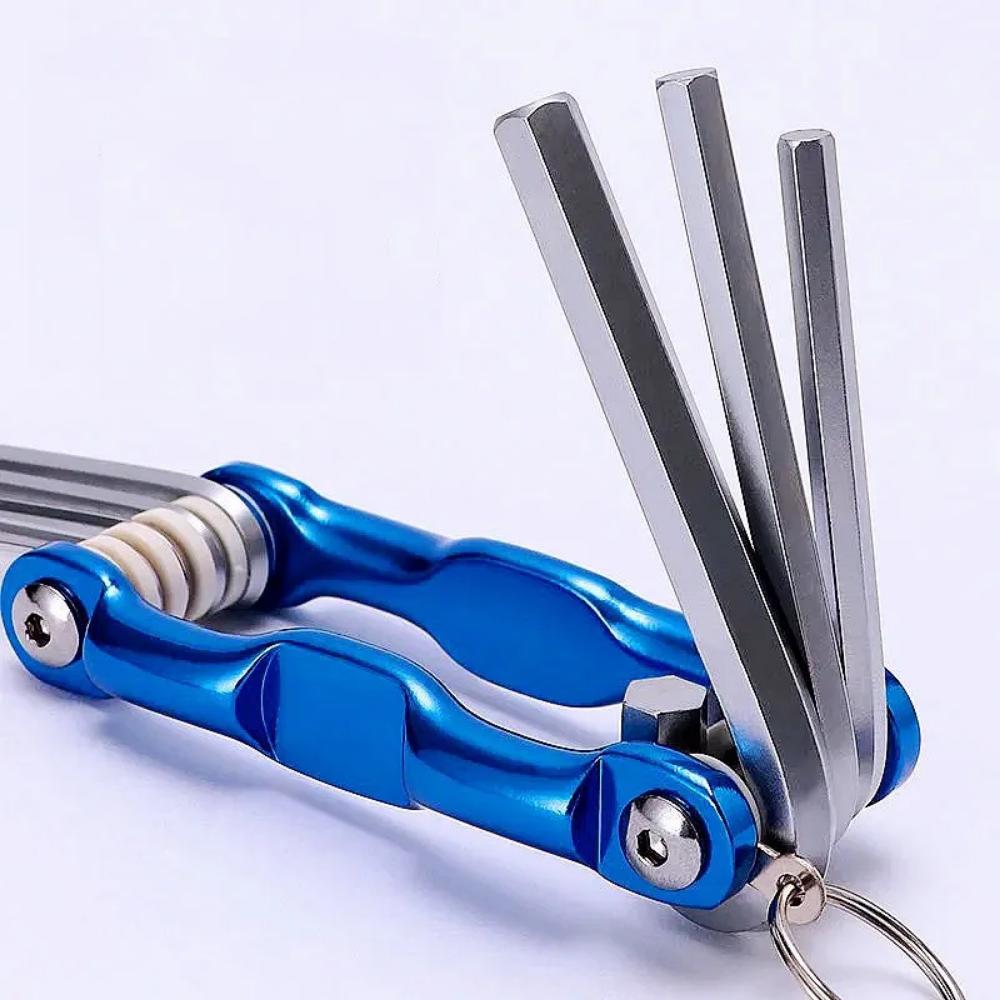 2025 Портативный складной шестигранный ключ Allen Set Metal Метрическая система Torx Шестигранный гаечный ключ Отвертка Шестигранный ключ Высококачественный ручной инструмент