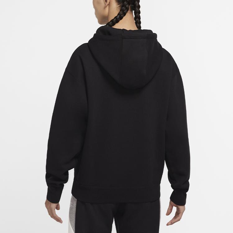 Nike Флисовая толстовка Lab Solo с логотипом Swoosh (Азия) Черная мужская уличная одежда DA0316-010