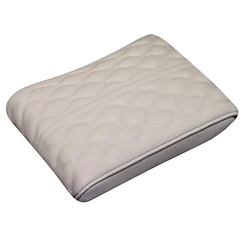 Подлокотник автомобиля из искусственной кожи с волнистой вышивкой, защитная подушка для подлокотника центральной консоли, чехол для ящика для хранения подлокотников