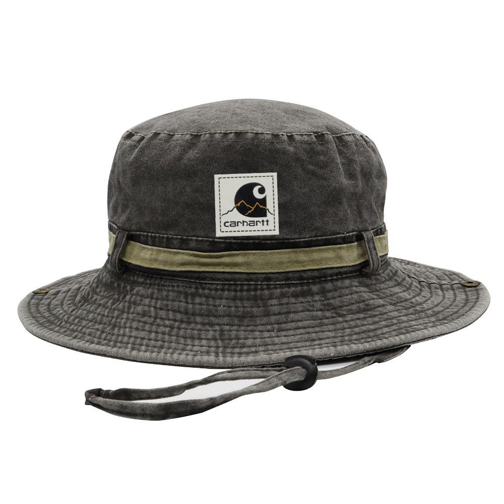 Fisherman Hat Men Women Outdoor Sun Protection Cotton Wide Brim Foldable Mesh For Summer Fishing Trips