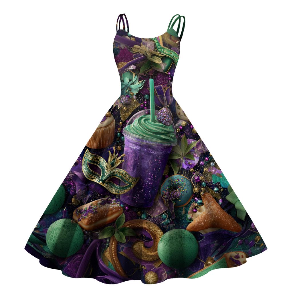 Женское сексуальное платье с принтом на Хэллоуин, с открытыми плечами, в стиле панк, винтаж