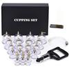 Cupping Set Professional Chinese Acupoint Cupping Therapy Sets Suction Hijama Cupping Set with Vacuum Magnetic Pump Cellulite Cupping Massage Kit