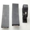 ID(With Rubber insert) 60mm&52mm Fuel Pump Mount Bracket Clamp Cradle Anodised Single With 2 Inserts Black