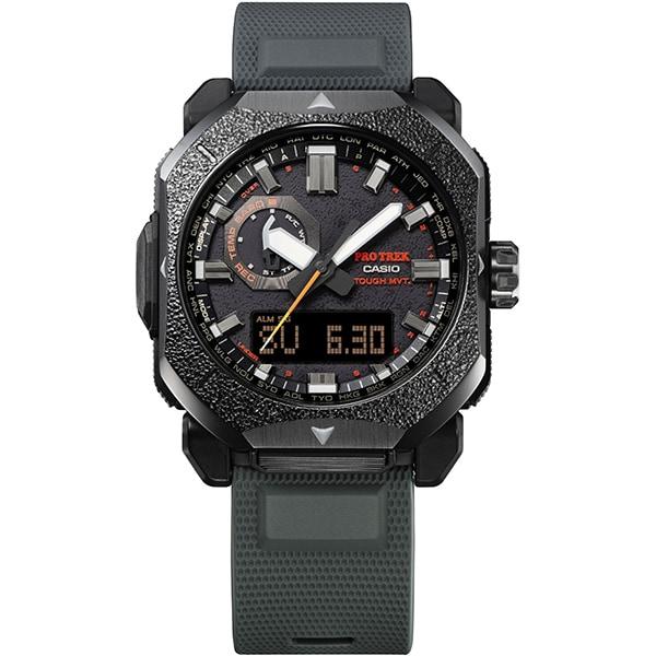 Casio Мужские часы PRO TREK PRW-6900BF-1JF [PROTREK Climber Line] круглые серые цифровые аналоговые