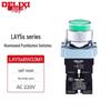 Delixi LAY5s-BW3 Metal Self-Resetting Illuminated Flat Button Switch