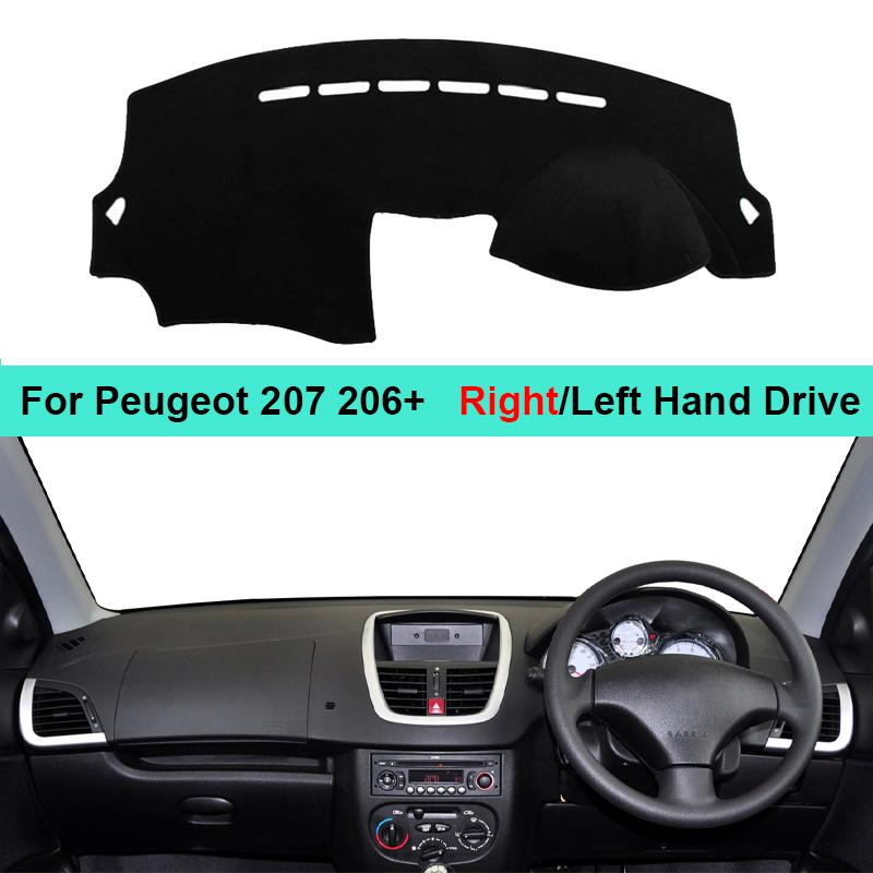 Чехол на приборную панель автомобиля, ковер, коврик для приборной панели для Peugeot 207 206 +, авто солнцезащитный козырек, коврик для приборной панели, анти-УФ-анти-солнце коврик, подушка