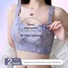 Women's Large Size Nursing Bra: Front Buckle, Anti-Sagging, Wire-Free, Supports Side Breasts