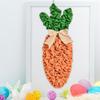 Easter Carrot Wreath Hanging Ornament Pendant,Spring Decor Decoration Front Door Swag for