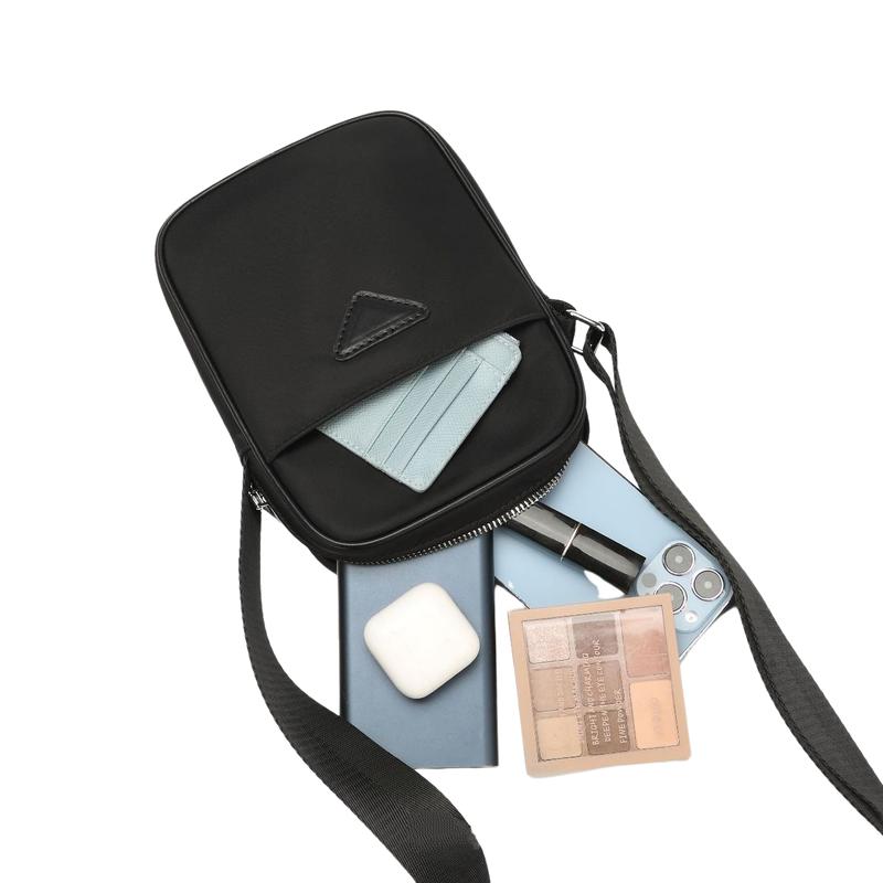 Модные женские сумки через плечо из ткани Оксфорд, повседневные женские черные сумки через плечо, универсальные маленькие портмоне для мобильного телефона