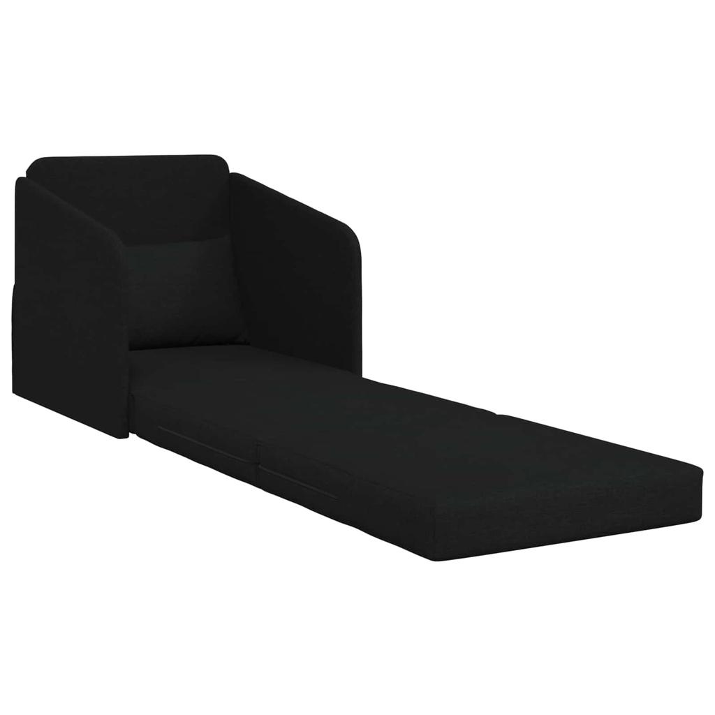 Black Sleeper Sofa 65 x 80 x 83 cm Fabric