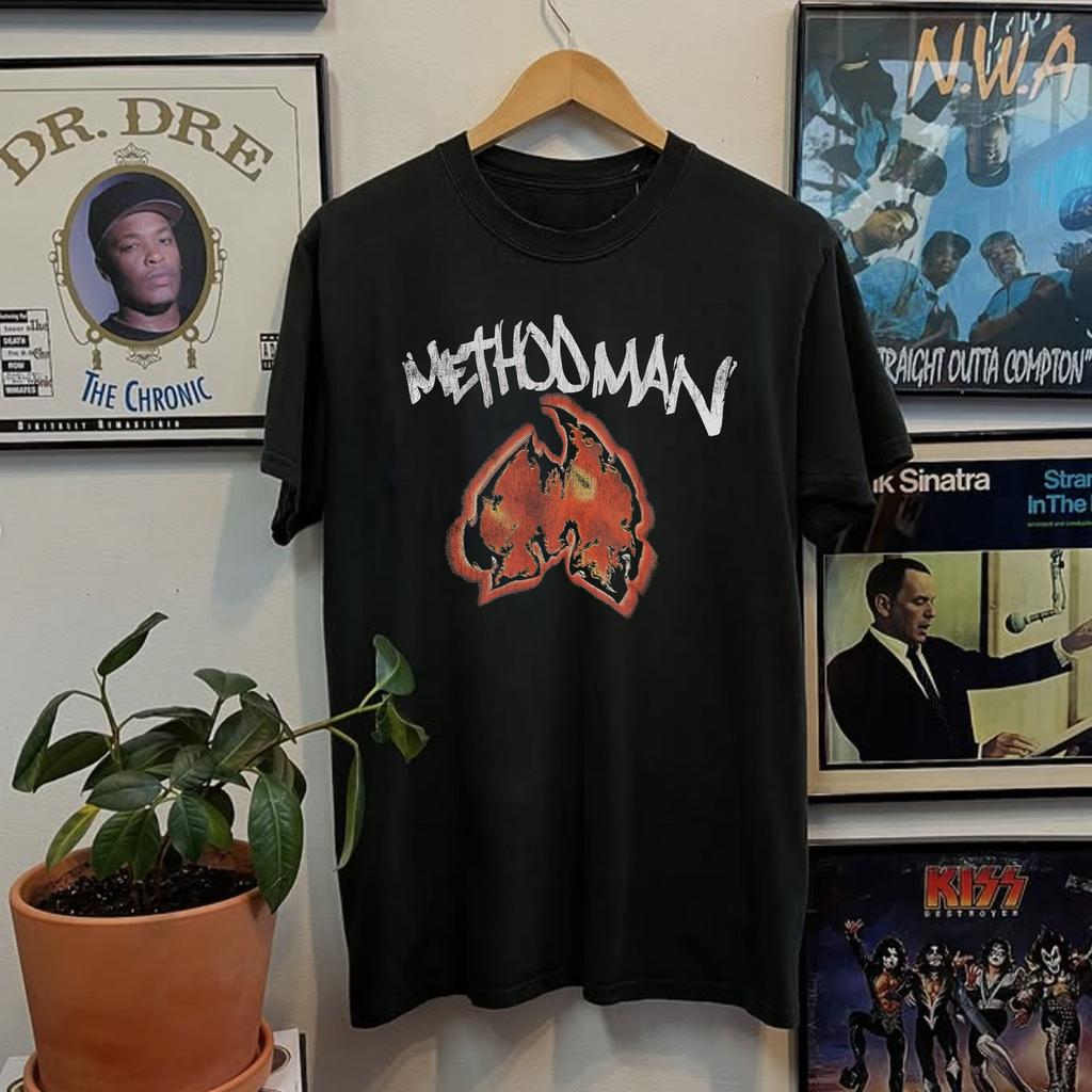 90-е Method Man Wu Tang Рэп Редкая Футболка Черная S