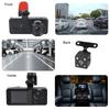 HD 1080P 3-Lens Inside Vehicle Dash Cam Dashcam Camcorder Car DVR 3 Channel DVRs Recorder Video Registrator Three Way Camera