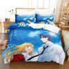 Anime Fruits Basket Comfortable Duvet Quilt Cover Pillowcase Bedding Set Children Bedroom Decoration Home Textile