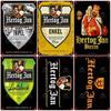 Ретро Металлическая Вывеска Hertog Jan - Изысканно Изготовленная Жесть с Яркой Краской, Идеально Подходит для Декора Бара и Клуба, чтобы Создать Завораживающее Панно