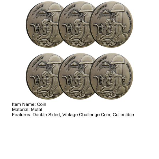 Монета Bronze Challenge Свобода умирает, когда восстают диктаторы. Монета Metal Hobo. Живая бесплатная.