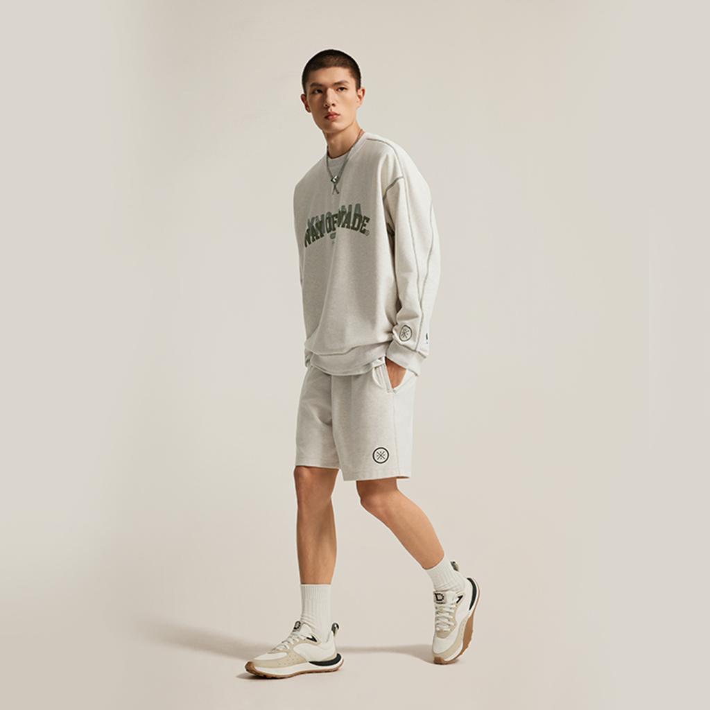 Свитшот Li Ning x YNG DNA Мужской Хизер Серый Плиточный Серый AWDUH29-2