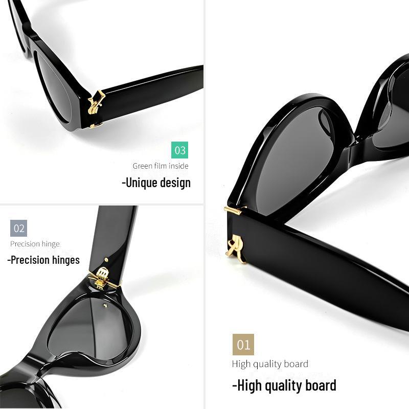 Солнцезащитные очки «кошачий глаз» Yang Shulin M94, вдохновленные Rose Park Chae-young, в ретро-стиле высокого европейского и американского стиля.