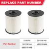 5.9 Cumm Fuel Filter (2Pcs) Fits For 2000-2009 Dodge Ram 2500 3500 5.9L Cumm Turbo Diesel Replaces# 68001914AA, 68001914AB, 5015581AA, 5015581AB,