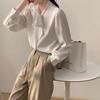 Autumn White Long-sleeved Shirt Women's High-end Chiffon Shirt Spring and Autumn New Shirt Bow Professional Temperament Shirt