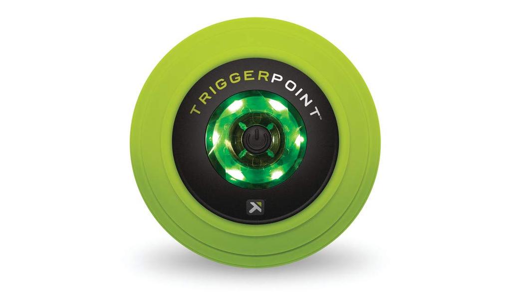 TriggerPoint Massage Foam Stretch Myofascial Release Ball, Roller, Ball, (MB Vibe, 10.16cm Diameter, Electric) [Used]