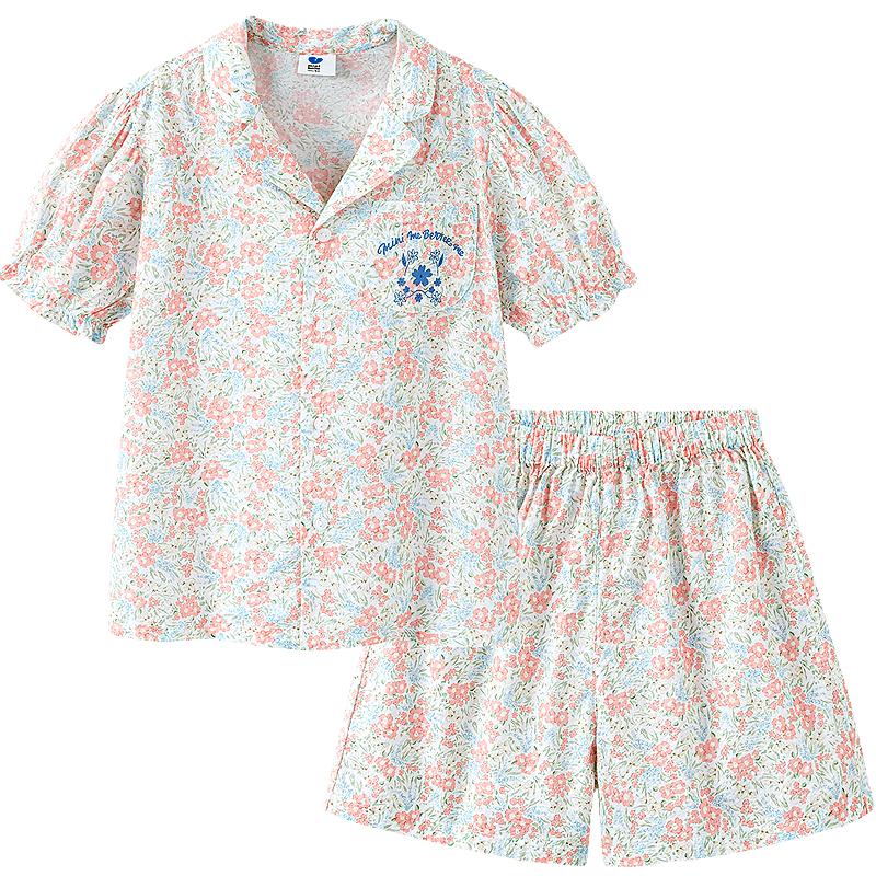 Mini Balabala Girls' Pure Cotton Pajama Set