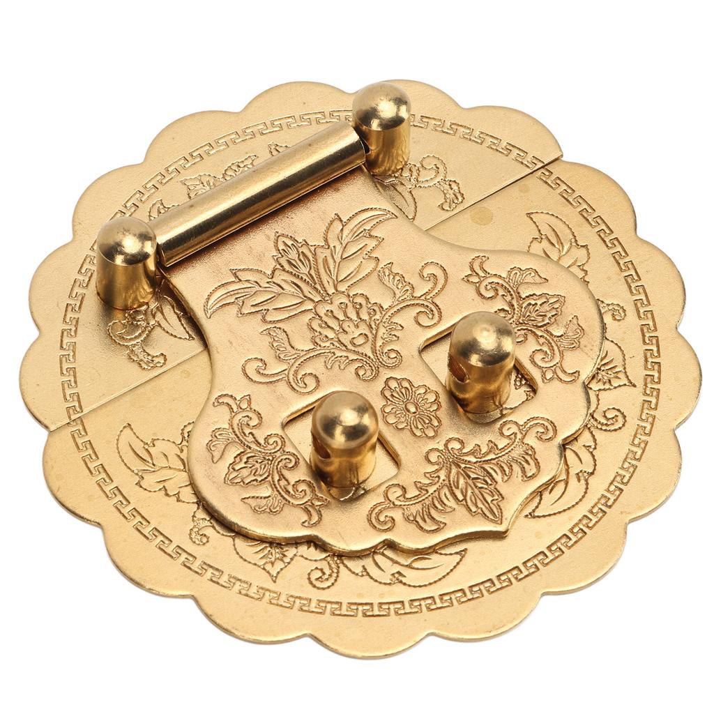 Латунная защелка-замок, ретро-дизайн, диаметр 8 см, металлическая защелка с защитой от ржавчины для шкафа, деревянной коробки