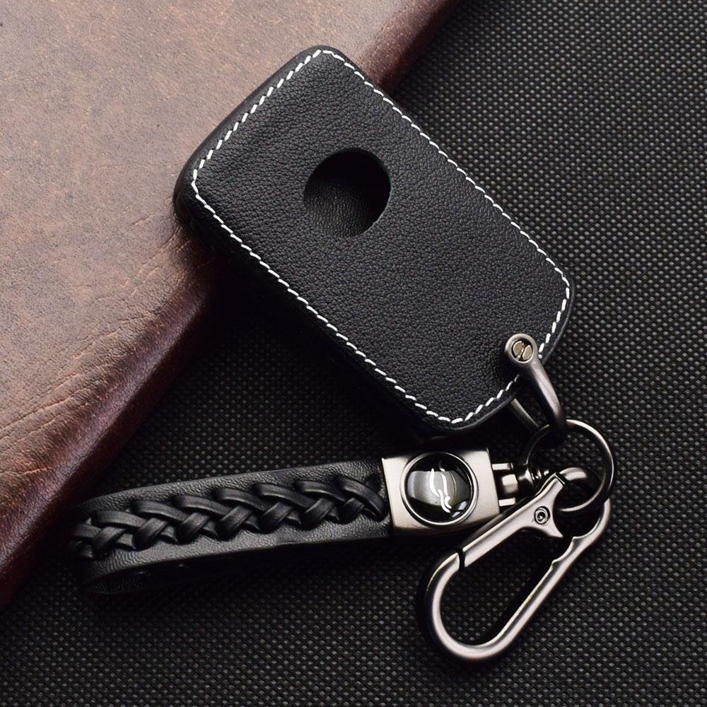 Кожаный чехол для ключей от машины, защитная крышка, держатель для ключей, аксессуары для Mazda 3 6 Sedan CX-30 CX-5 CX-9 MX-5 CX5 CX-7 CX7 CX9 MX5 MIATA