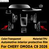 For CHERY OMODA C9 2026 Panel Navigation Automotive Interior Screen TPU Protective Film Cover Anti-Scratch Sticker