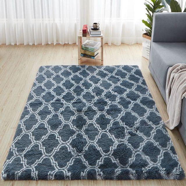 Delicate Keep Warm Home Decor Carpets For Windows And Bedsides Fluffy In The Living Room Household Plush Fashion Carpet 