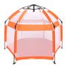 Popup Playpen Tent Roomy Foldable Portable Baby Fence for Indoor Outdoor Yard Beach Use Orange