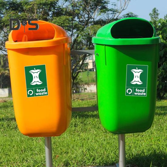 10 шт. наклейки на мусорные баки с пищевыми отходами, самоклеящиеся, с сильной липкостью, водонепроницаемые, многоцелевые виниловые наклейки-наклейки