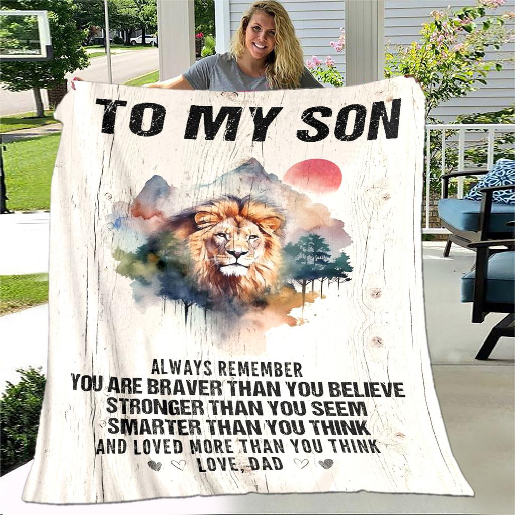 Моей дочери сыну подарок в виде письма HD одеяло, мягкое одеяло для дома, спальни, кровати, дивана, пикника, путешествия, офиса, одеяло, детское одеяло