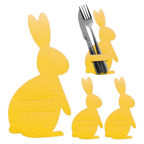 12 шт. пасхальный кролик держатели для столовых приборов фетровые держатели для ножей вилок держатели для столовых приборов чехол для столовых приборов для пасхальной вечеринки свадьбы дня рождения декор