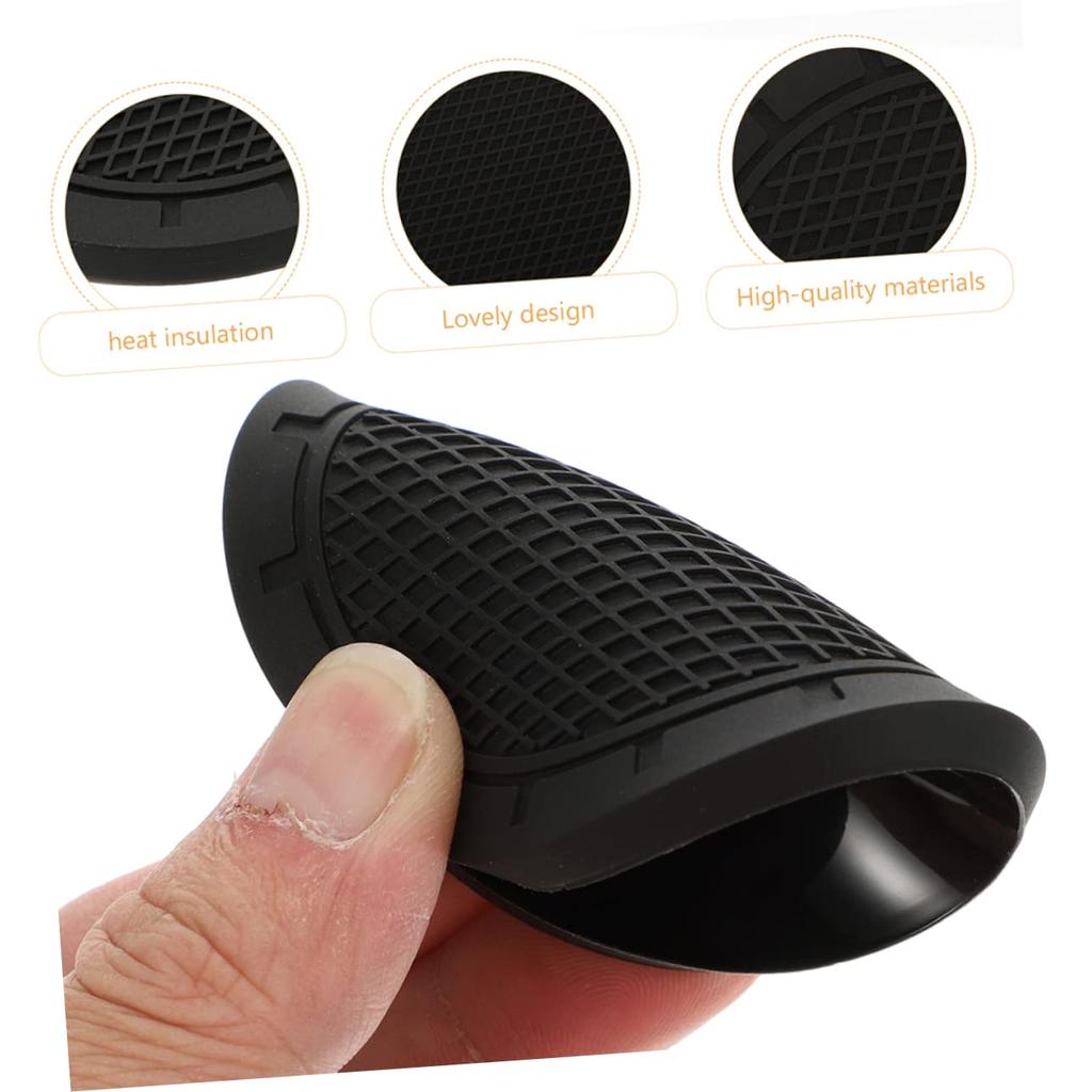 TINEASUR 10 шт. подстаканник для автомобиля подстаканник коврик для салона автомобиля принадлежности для автомобиля коврик для вашего автомобиля подстаканник для автомобиля подставка для напитков держатель для стаканов черный ПВХ