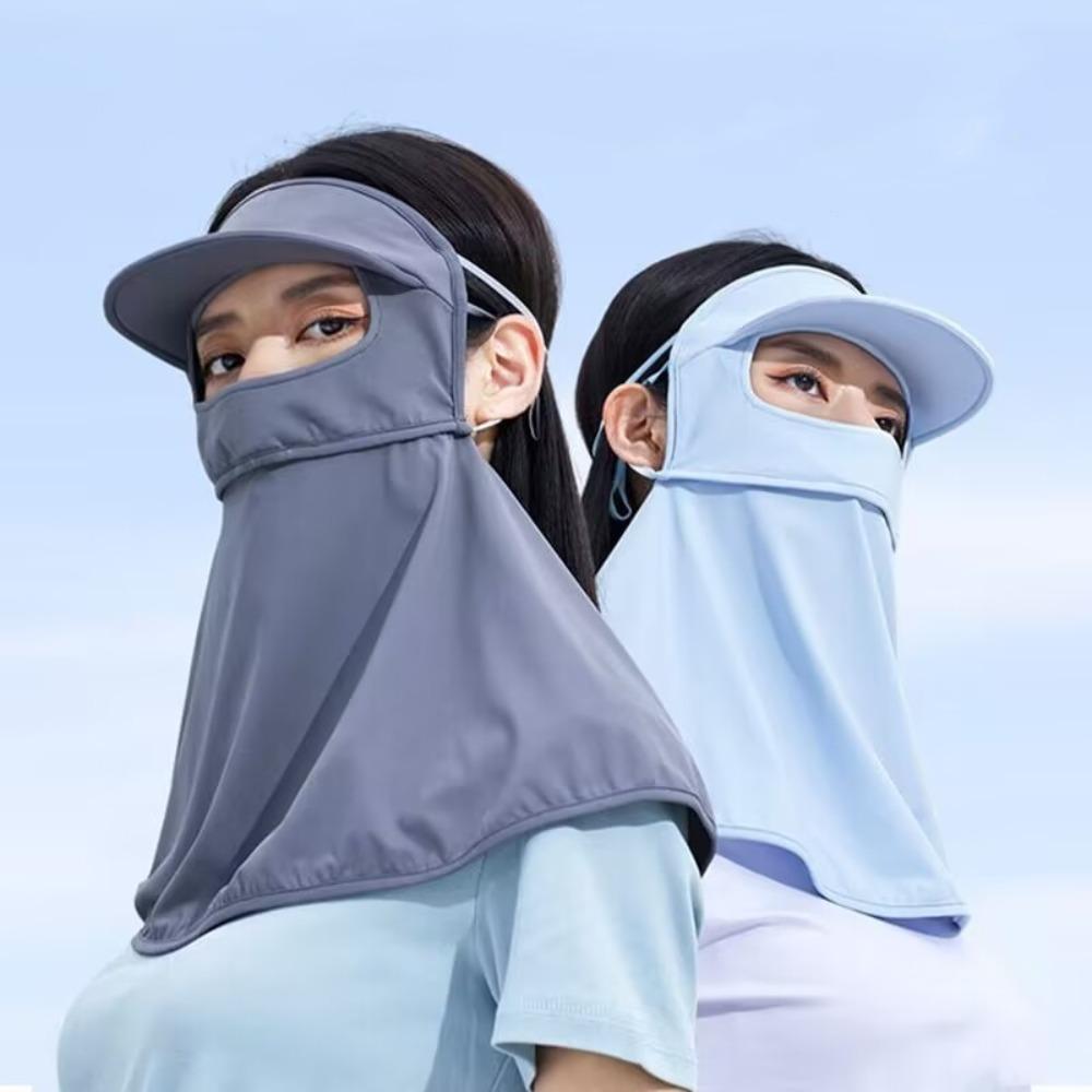 Summer Ice Silk Mask Sunscreen Face Scarf Mask With Hat Adjustable Face Gini Mask Golf