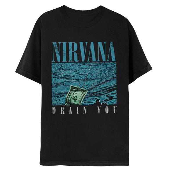 Двусторонняя футболка Nirvana Seahorse Мужская Беременность, Унисекс Уличная одежда для фанатов гранж-рока, Повседневная футболка с коротким рукавом, 100% хлопок