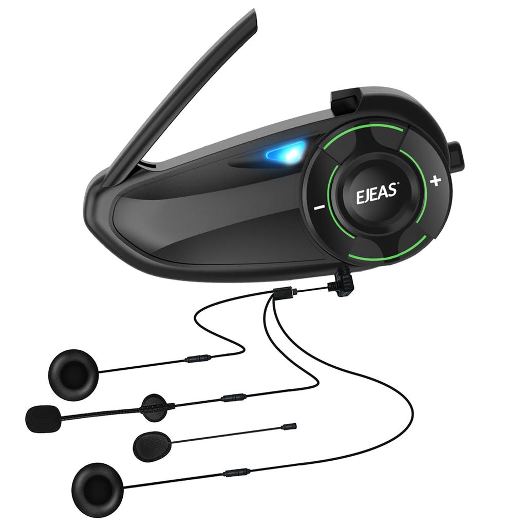 EJEAS Bike Intercom Q8 Мотоциклетный Intercom 6 человек Одновременная связь Mesh Улучшенная стабильность связи Дальность связи 2000 м