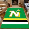 Green Star Logo Design Patterned carpet, non slip mat suitable for living room and bedroom sofas